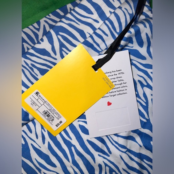 NWT Diane Von Furstenberg x Target Blue Patterned Women's Skirt size Large - Picture 9 of 10